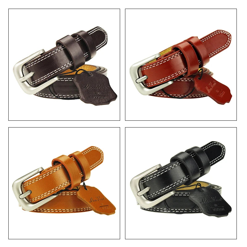 Top Quality Genuine Leather Belts for Women Cummerbund Luxury Female Belt Decorative Simple Waist Belt Candy Color Drop Shipping