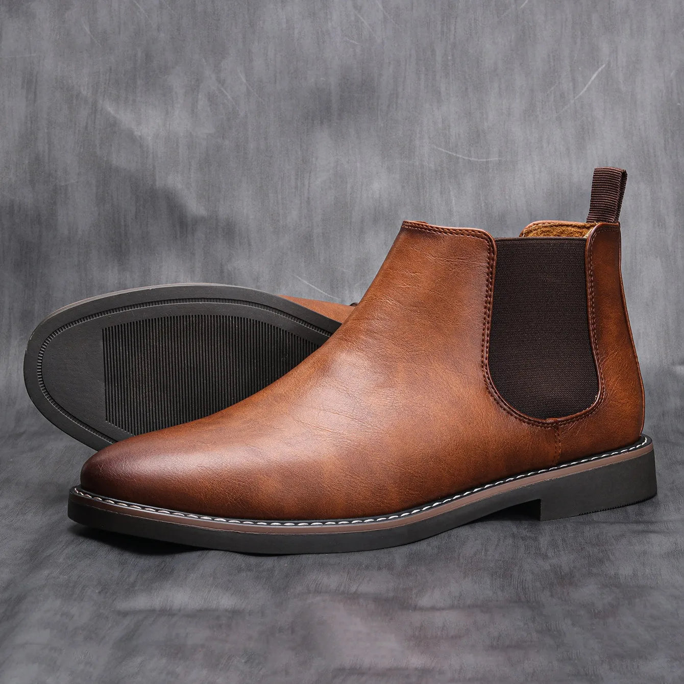 40~46 Men Chelsea Boots Brand Retro Comfortable Fashion Men Boots #KD5241