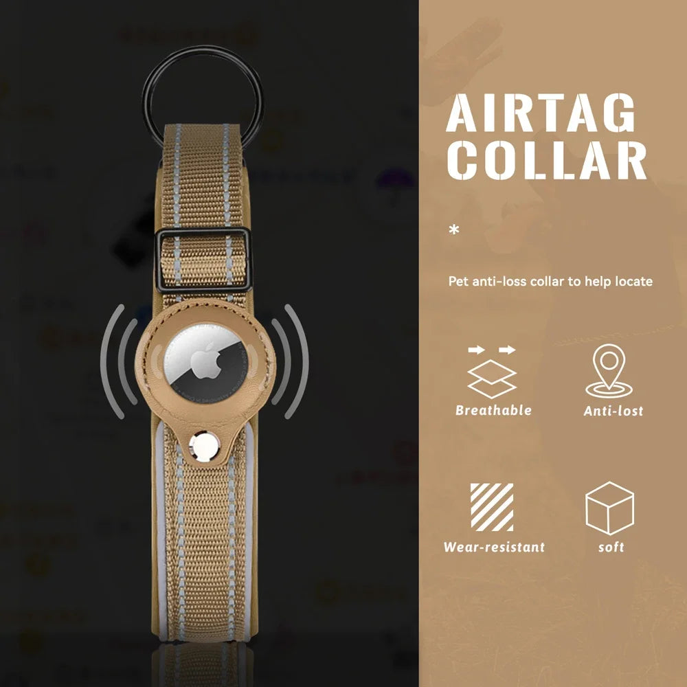 Pet Dog Accessories Apple Airtag Anti-Lost Dog Collar for Dog Protection Tracker Cat Dog Anti-Lost Locator Waterproof Dog leash