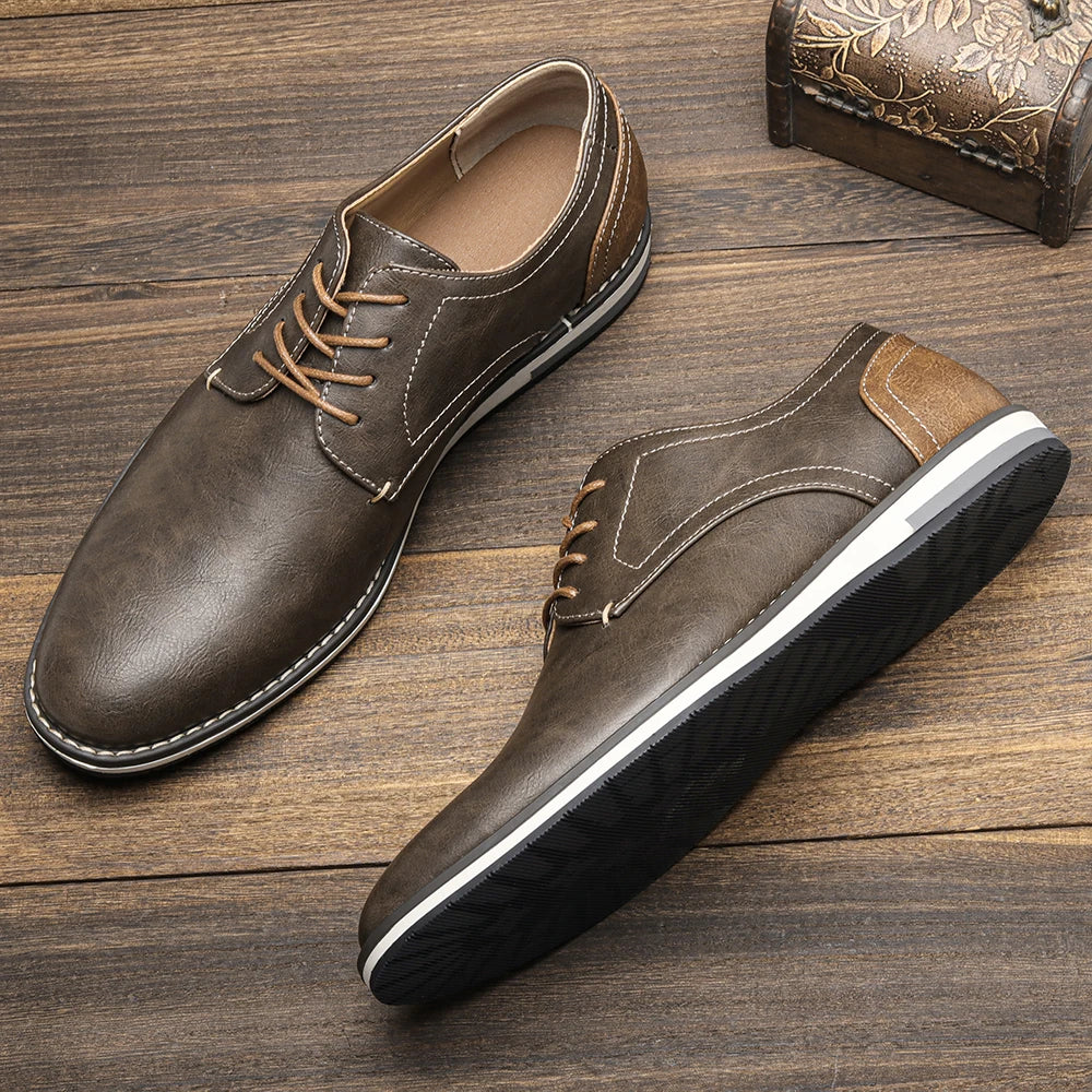 39~49 men shoes brand fashion comfortable men leather shoes #KD4163