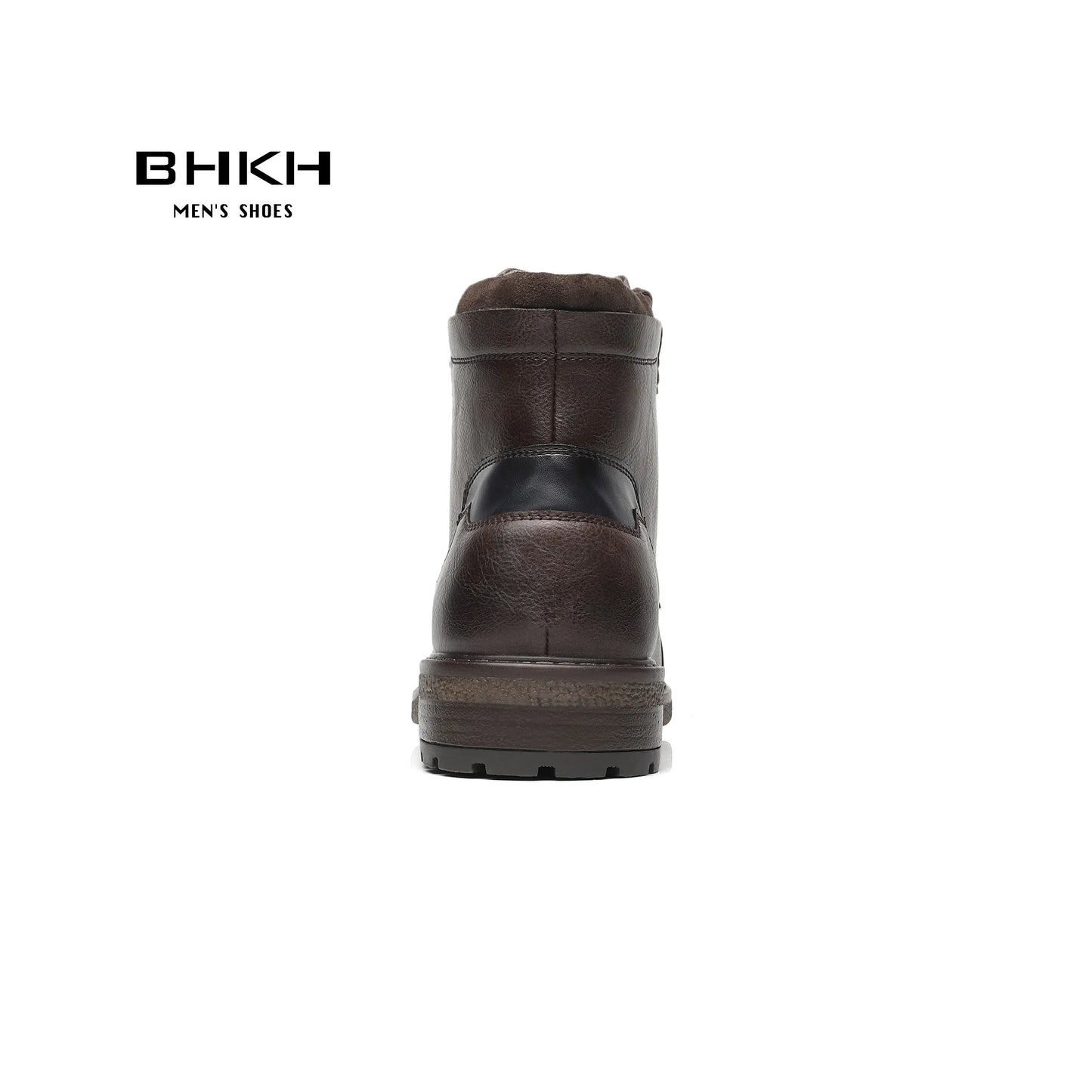 BHKH Winter Men Boots Lightweight Lace-up Ankle Boots Comfy Office Work Casual Formal Footwear Brand Man Shoes