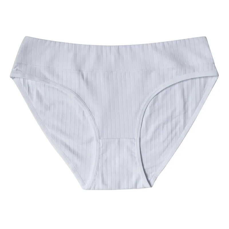 2PCS/Set Cotton Panties Women Low Waist Seamless Underwear Solid Color Comfort Breathable Briefs Sexy Lingerire M-XL Intimates