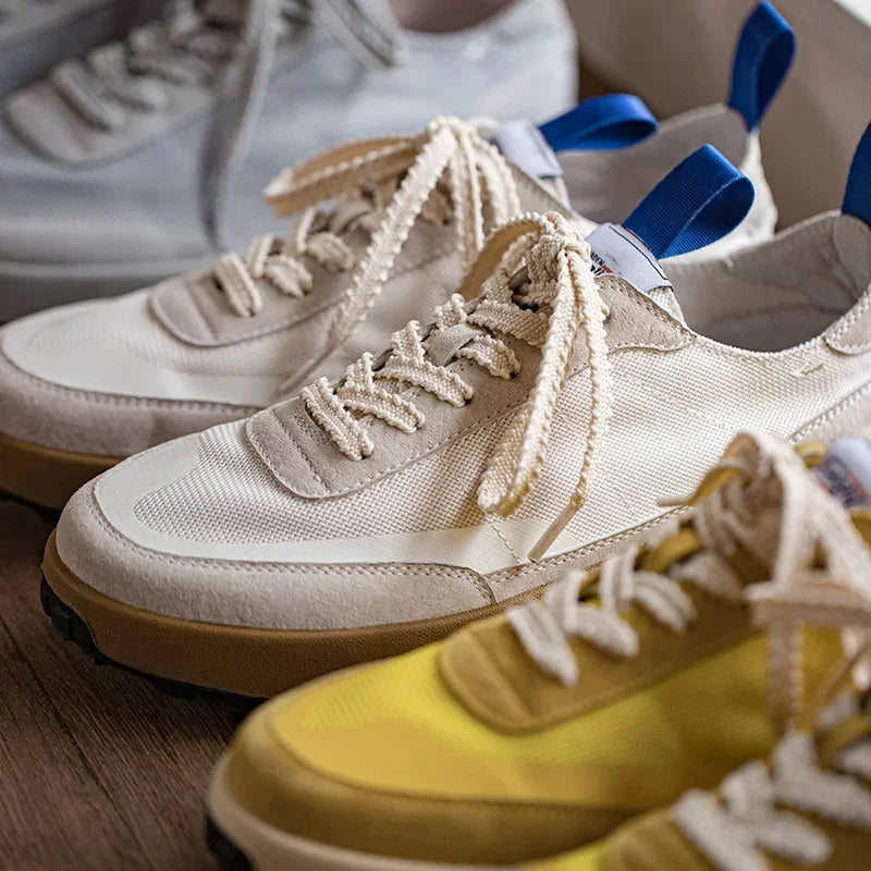Maden Spring Vintage Jogging Shoes for Men Casual Low Top Running Sports Shoes Comfort Trainer Designer Breathable Sneakers