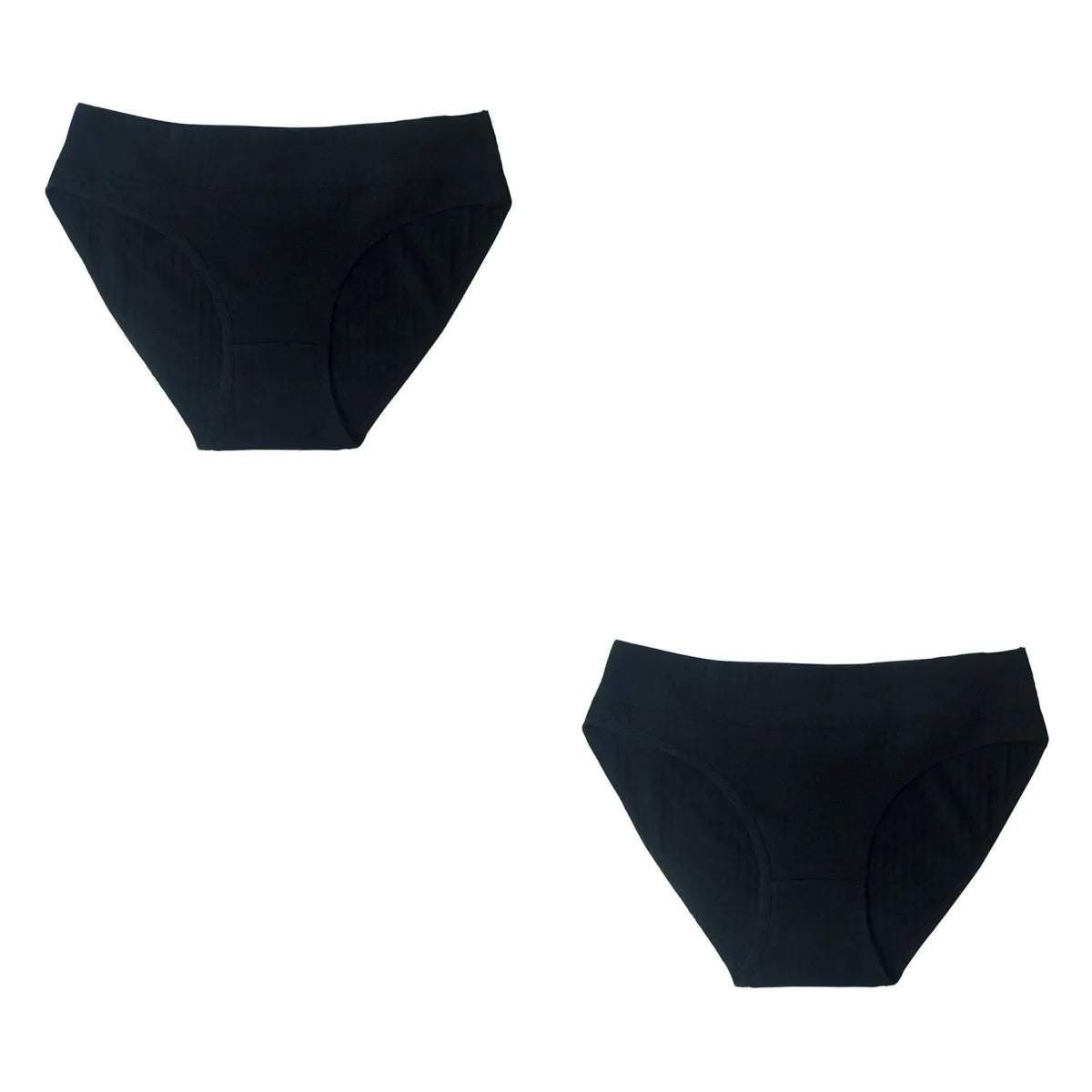 2PCS/Set Cotton Panties Women Low Waist Seamless Underwear Solid Color Comfort Breathable Briefs Sexy Lingerire M-XL Intimates