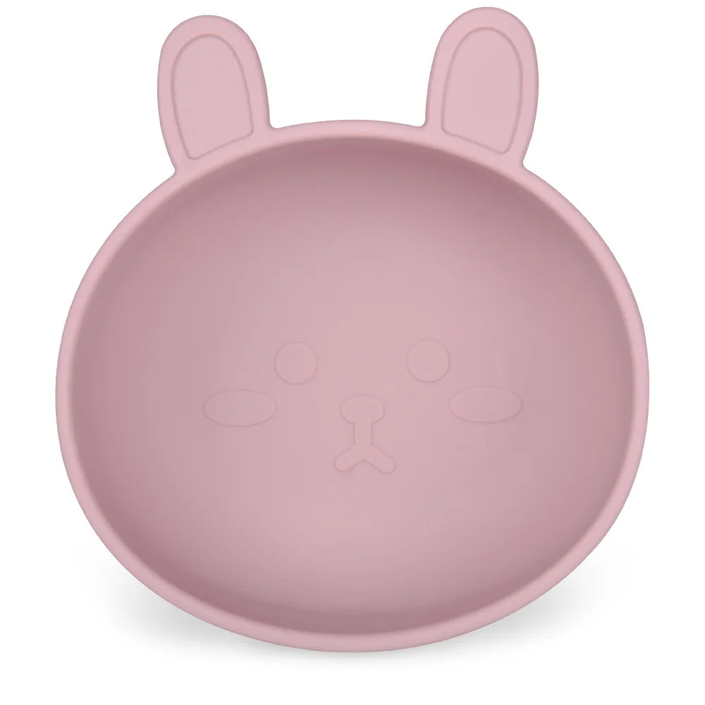 BPA Free 2Pcs/1Set Silicone Baby Feeding Bowl Silicone Dishes for Baby Tableware Waterproof Spoon Non-Slip Crockery Bowl