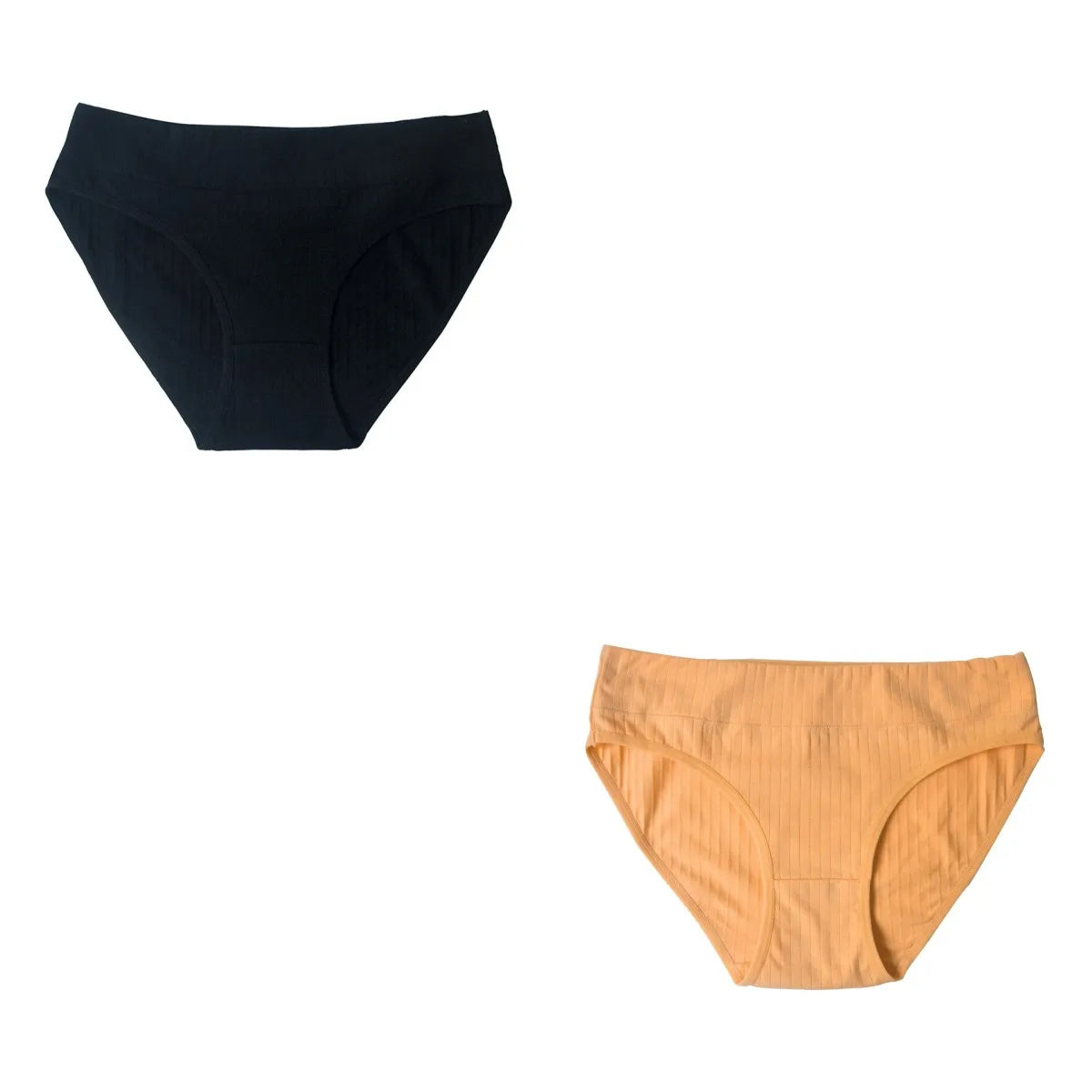 2PCS/Set Cotton Panties Women Low Waist Seamless Underwear Solid Color Comfort Breathable Briefs Sexy Lingerire M-XL Intimates