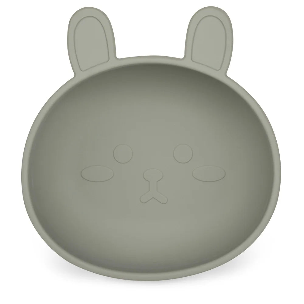BPA Free 2Pcs/1Set Silicone Baby Feeding Bowl Silicone Dishes for Baby Tableware Waterproof Spoon Non-Slip Crockery Bowl