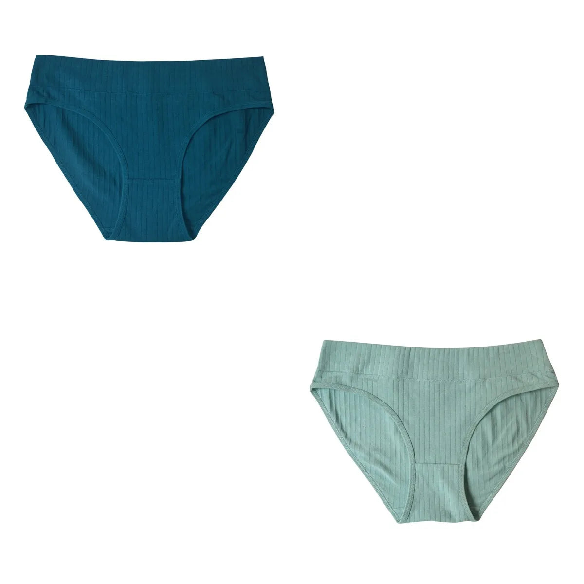 2PCS/Set Cotton Panties Women Low Waist Seamless Underwear Solid Color Comfort Breathable Briefs Sexy Lingerire M-XL Intimates