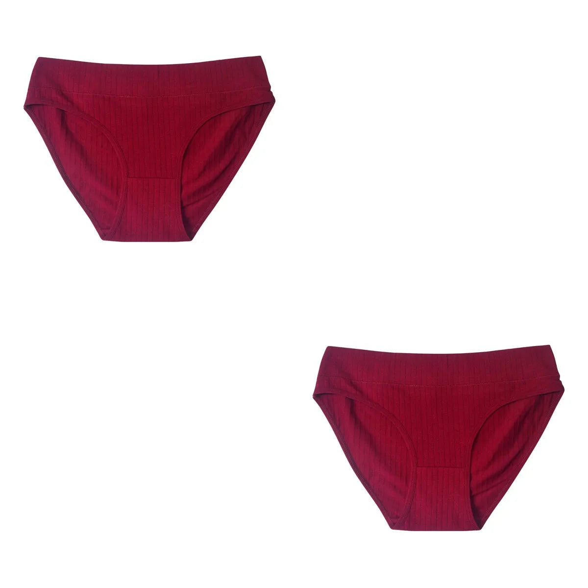 2PCS/Set Cotton Panties Women Low Waist Seamless Underwear Solid Color Comfort Breathable Briefs Sexy Lingerire M-XL Intimates