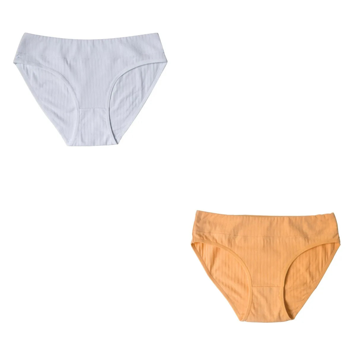 2PCS/Set Cotton Panties Women Low Waist Seamless Underwear Solid Color Comfort Breathable Briefs Sexy Lingerire M-XL Intimates