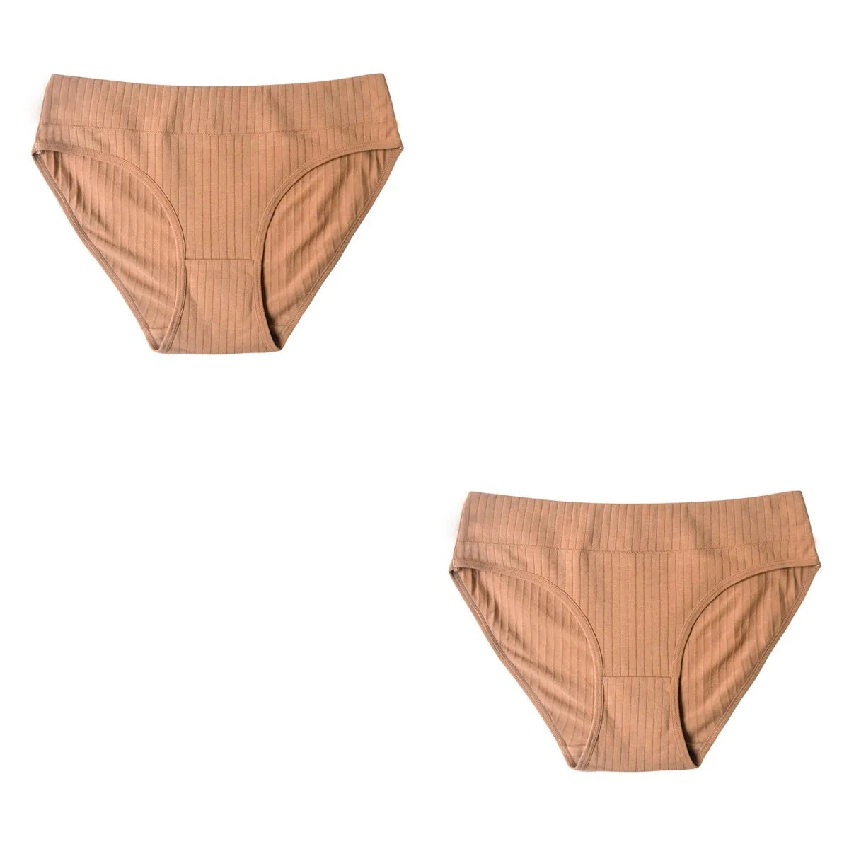 2PCS/Set Cotton Panties Women Low Waist Seamless Underwear Solid Color Comfort Breathable Briefs Sexy Lingerire M-XL Intimates
