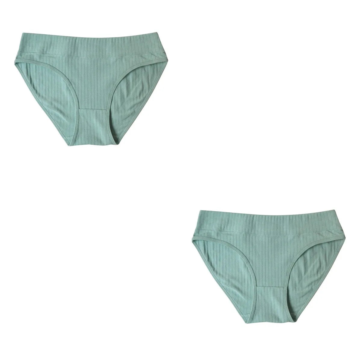 2PCS/Set Cotton Panties Women Low Waist Seamless Underwear Solid Color Comfort Breathable Briefs Sexy Lingerire M-XL Intimates