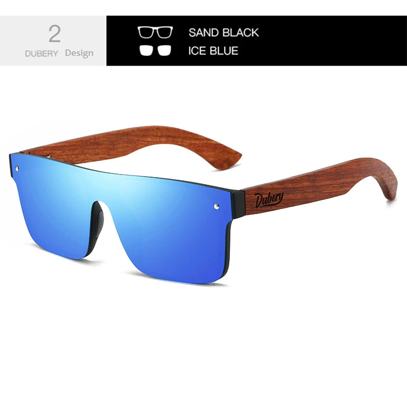 DUBERY Wooden Polarized UV400 ProtectionSunglasses For Men And Women 6 Colors Model 219
