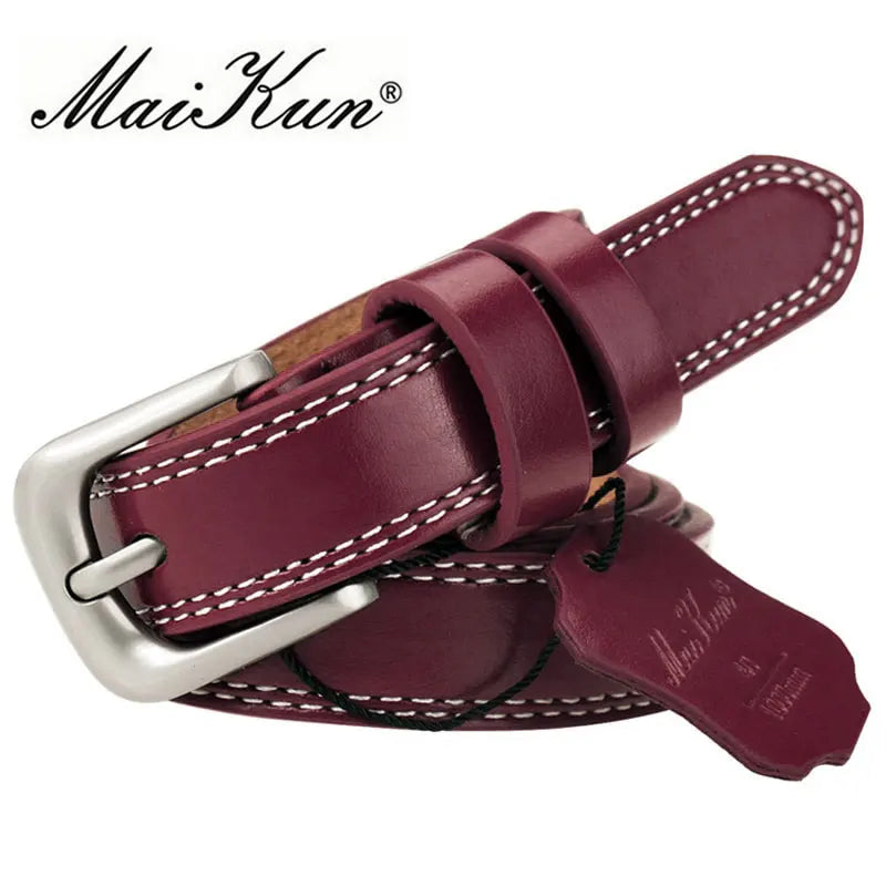 Top Quality Genuine Leather Belts for Women Cummerbund Luxury Female Belt Decorative Simple Waist Belt Candy Color Drop Shipping