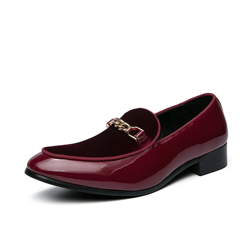 Luxury Design Suede Men's Loafers Black Blue Red Casual Dress Shoes For Nightclub Party Monk Strap Men Shoes Size 38-47