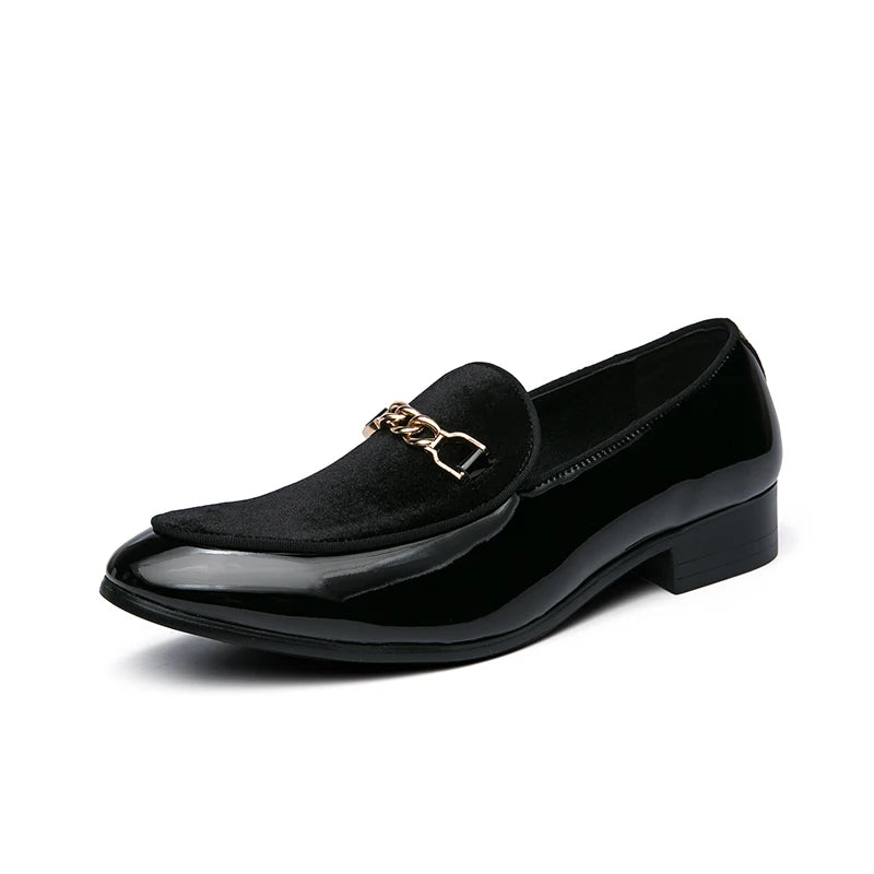 Luxury Design Suede Men's Loafers Black Blue Red Casual Dress Shoes For Nightclub Party Monk Strap Men Shoes Size 38-47