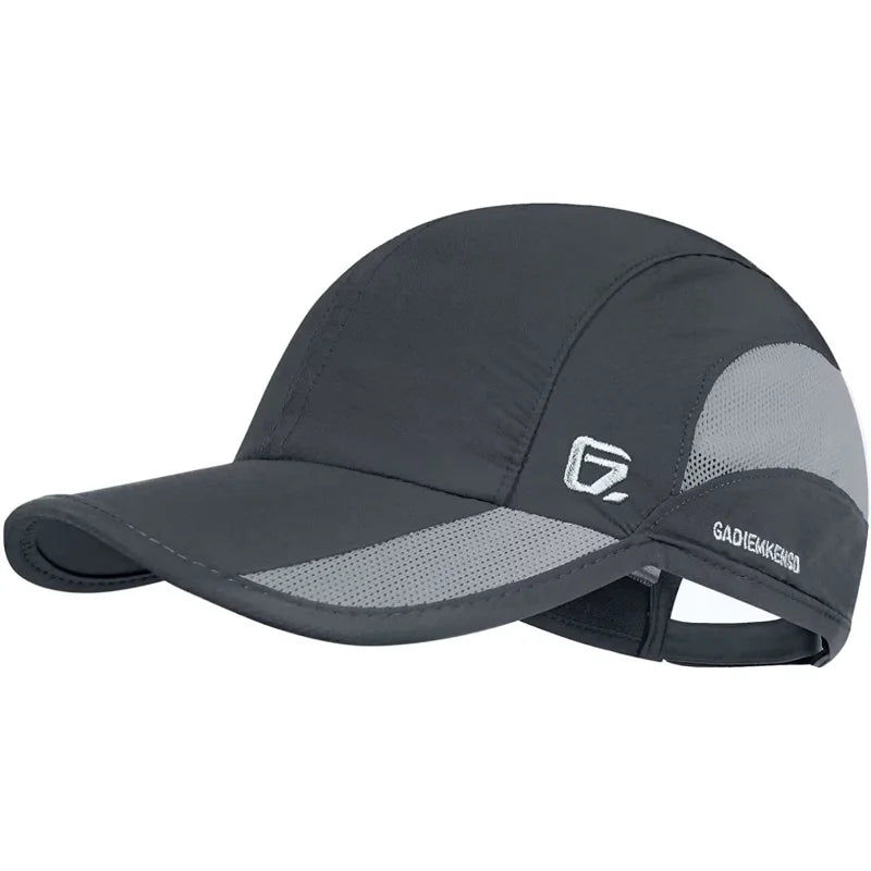 【GADIEMKENSD】 Unstructured Quick Dry Sports Cap Summer Sun Hat for Unisex UV Protection Baseball Caps M37