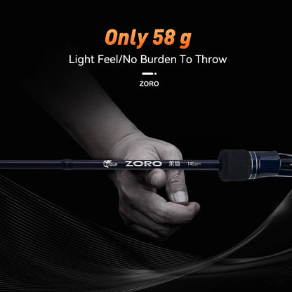 LEYDUN ZORO Super Light Fishing Rods 145cm 58g Tianium Tip Cuttlefish octopus Fishing Casting Rod Squid Boat Fishing webfooted