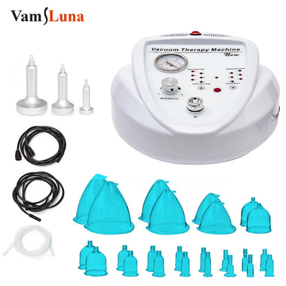 2024 Brand New 24pcs Blue Cups BBL Suction Cup Machine Butt Colombien Lifting Vacuum Therapy Breast Enlargement Machine Kit