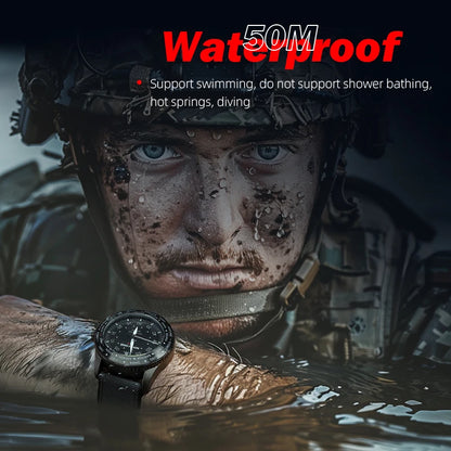 NORTH EDGE 2024 MACH Solar Power Quartz watch Men Waterproof 50M Men's Pilot Sports Wristwatches Luminous Enviormentally Clock