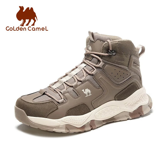 GOLDEN CAMEL Outdoor Hiking Shoes Waterproof High-top Boots Non-slip Wear-resistant Professional Trekking Shoes for Men 2023 New