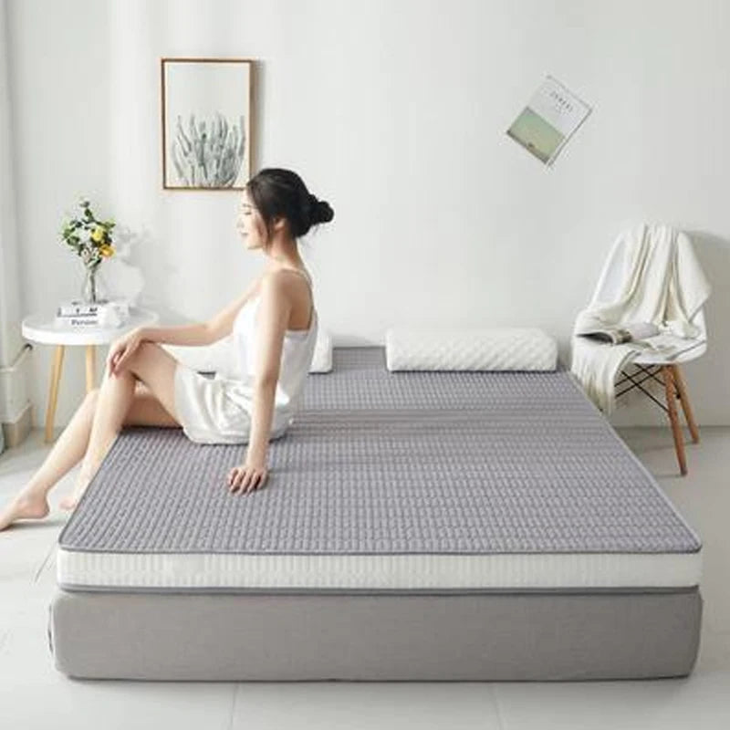 latex sponge filling Mattress Floor mat Foldable Slow rebound Tatami Cotton Cover Bedspreads 5/8cm thickness Size mattresses