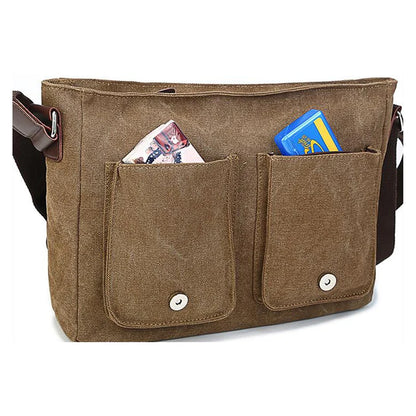 Men's Vintage Canvas Bag Men Casual Crossbody Bag For Men Messenger Bag Man Travel Shoulder Bags Bolsa Masculina High Quality