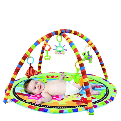 Multifunctional Fitness Frame Round Play Crawling Mat 0-12 Months Baby Puzzle Game Blanket Fun Sounding Pendant Gift For Kid