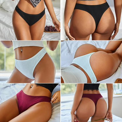 FINETOO 3PCS/Set G-string Cotton Women Lingerie Panties Thong Female Underwear Sexy Pantys Underpant Girl Intimates Thongs S-XL