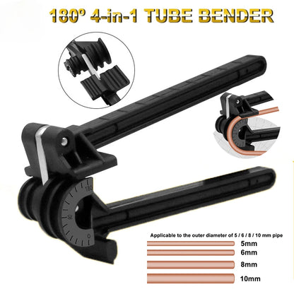 4mm 6mm 8mm 10mm Combination Tube Bender 4-in-1 Tube Bender Pipe Bending Tool Tubing Fuel Line Curving Pliers Bender Brake