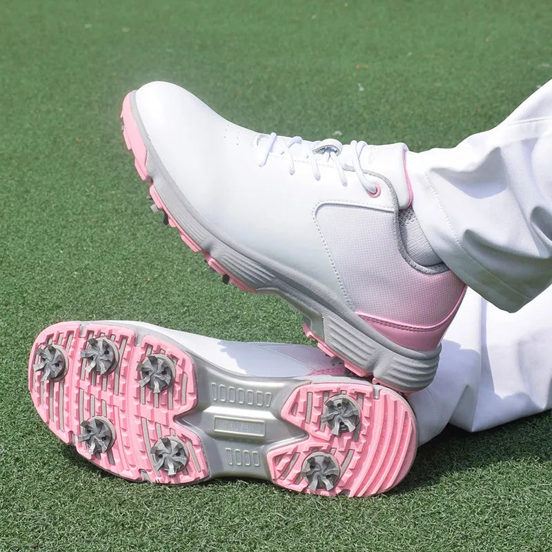 Thestron Pink Women's Golf Cleats