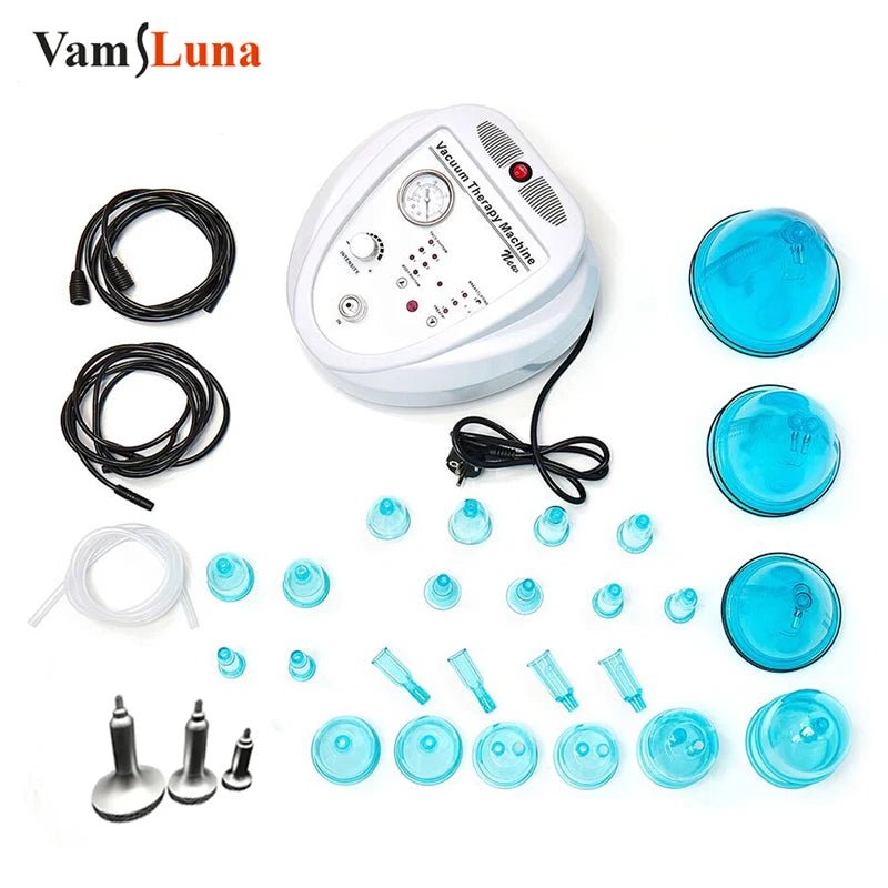 2024 Brand New 24pcs Blue Cups BBL Suction Cup Machine Butt Colombien Lifting Vacuum Therapy Breast Enlargement Machine Kit