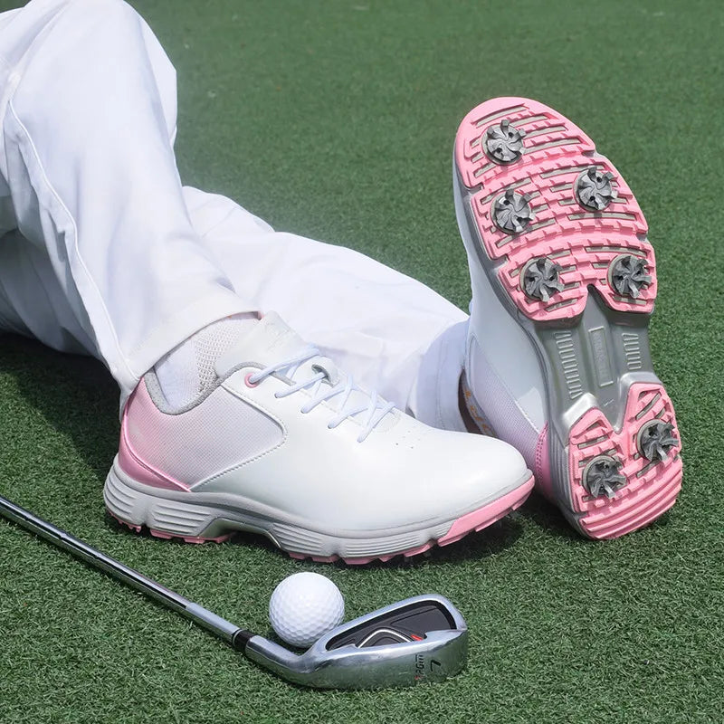 Thestron Pink Women's Golf Cleats