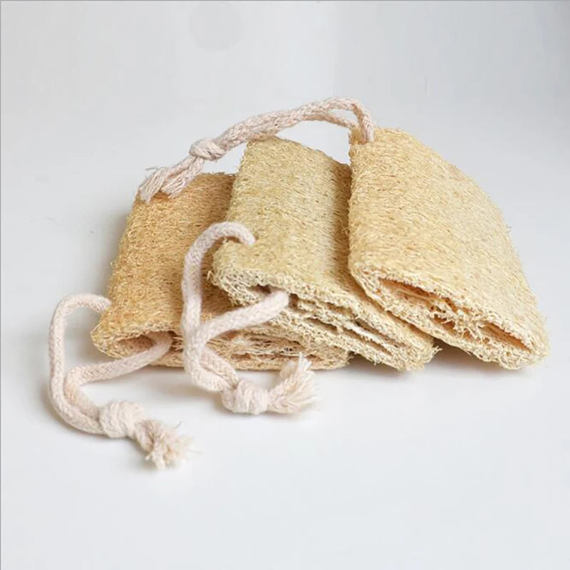 1pc of Organic Loofahs Loofah Spa Exfoliating Scrubber natural Luffa Body Wash Sponge Remove Dead Skin Made Soap