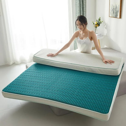 latex sponge filling Mattress Floor mat Foldable Slow rebound Tatami Cotton Cover Bedspreads 5/8cm thickness Size mattresses