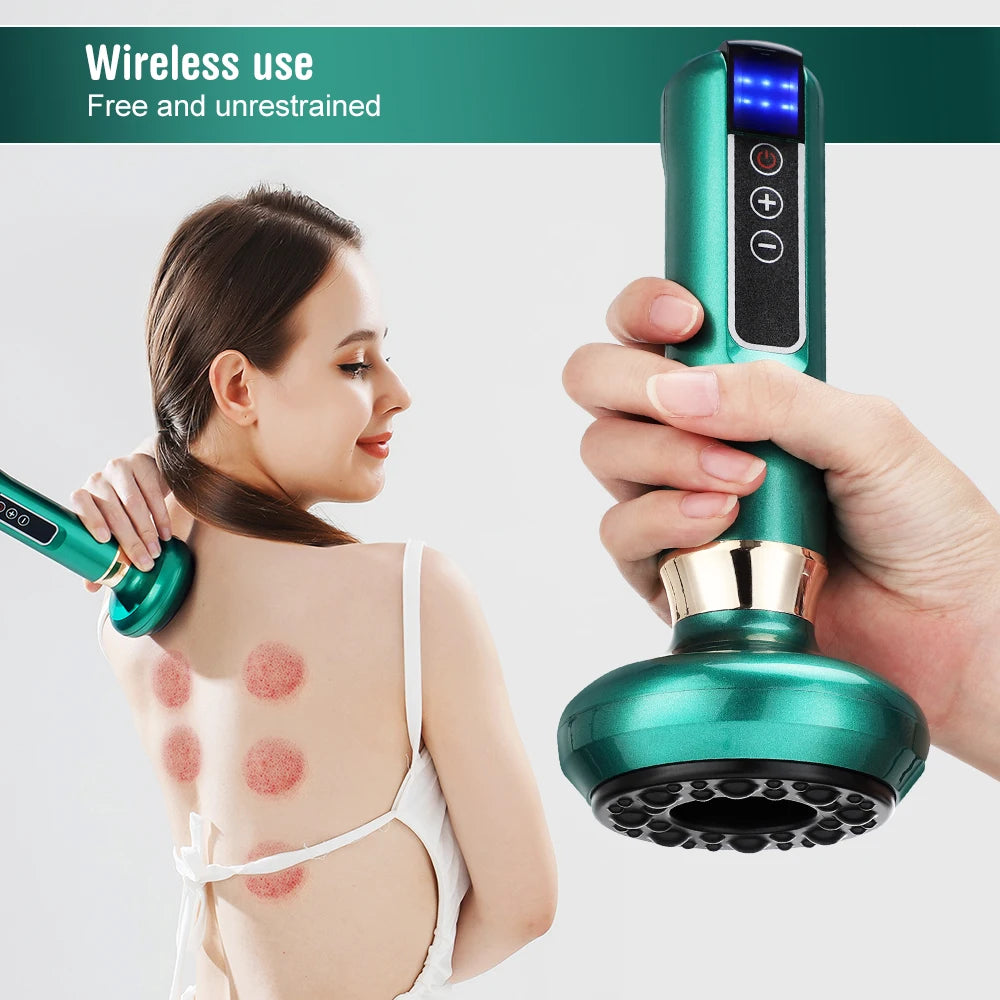 Chinese Electric Suction Medical Cupping Therapy Set Beauty Massager Glass Jars Anti Cellulite Cupping Vacuum Slimming Guasha