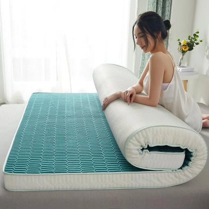 latex sponge filling Mattress Floor mat Foldable Slow rebound Tatami Cotton Cover Bedspreads 5/8cm thickness Size mattresses