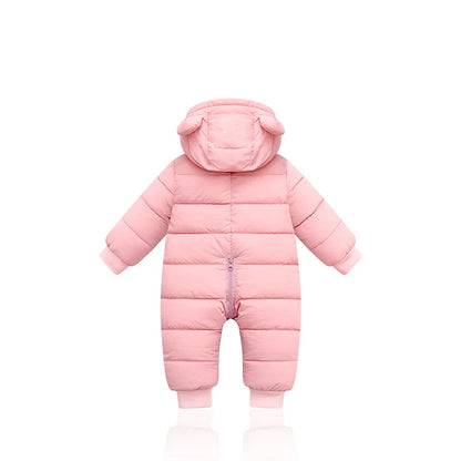 LZH Baby Snowsuit Infant Newborn Clothes Kids Winter Jumpsuit For Boys Girls Romper For Baby Overalls Children Christmas Costume