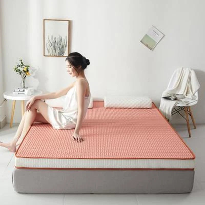 latex sponge filling Mattress Floor mat Foldable Slow rebound Tatami Cotton Cover Bedspreads 5/8cm thickness Size mattresses