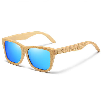 GM New Brand Design Handmade Natural Wooden Bamboo Sunglasses Luxury Sunglasses Polarized Wooden Oculos de sol masculino