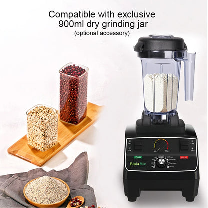 BioloMix BPA Free 2L Jar 2200W Professional Smart Timer Pre-programed Blender Mixer Juicer Food Processor Ice Smoothies Crusher