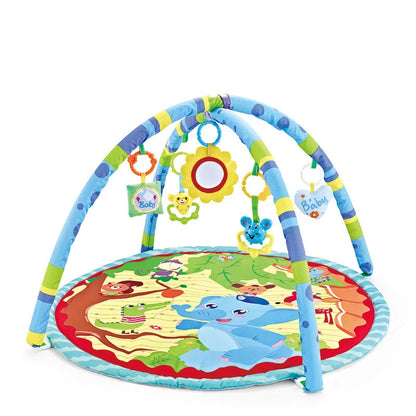 Multifunctional Fitness Frame Round Play Crawling Mat 0-12 Months Baby Puzzle Game Blanket Fun Sounding Pendant Gift For Kid