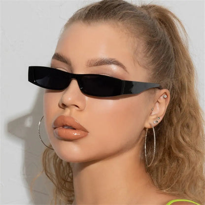 1PC Small Rectangle Sunglasses Women New Retro Square Narrow Frame Sun Glasses Trendy Vintage Streetwear Eyewear UV400