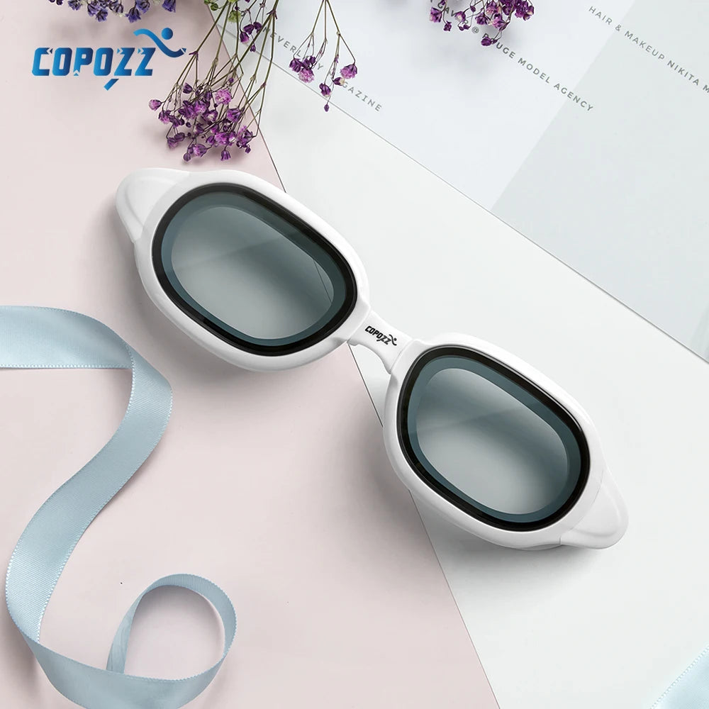 COPOZZ Professional Swimming Goggles Men Women Anti fog UV Protecion Waterproof Swimming Glasses Swim Eyewear