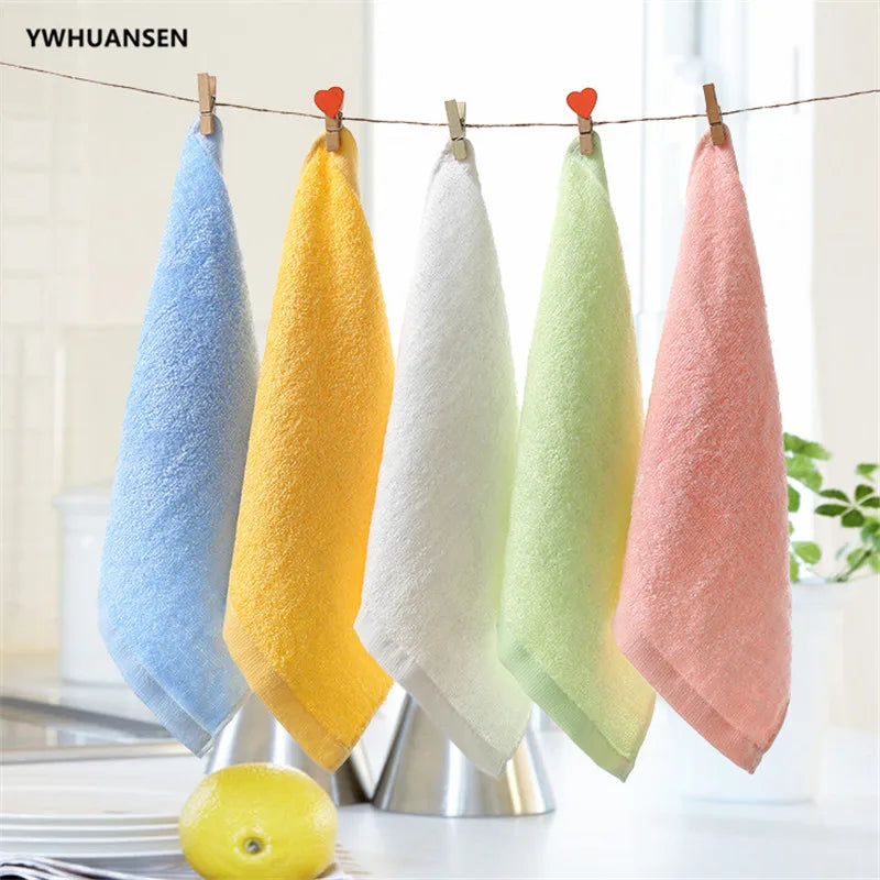 5pcs/lot 25*25cm ULTRA SOFT Baby Bath Washcloths Rayon from Bamboo Towels Perfect Baby Gifts Baby Travel Bathing Kits