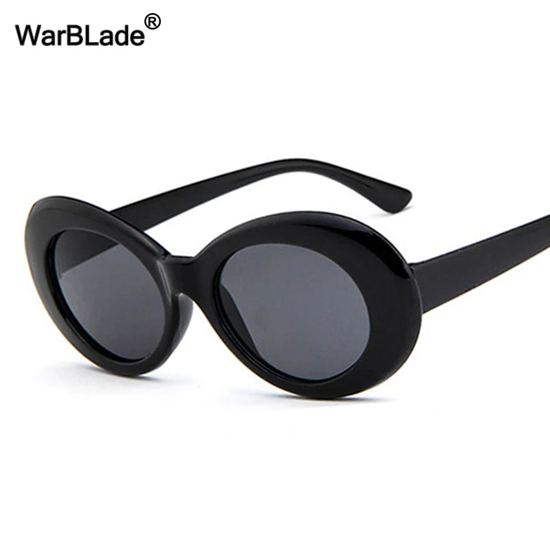 WarBLade Hot Eyewear Retro Vintage Oval Round Sunglasses Men Women Alien Sunglasses Fashion Kurt Cobain Shades