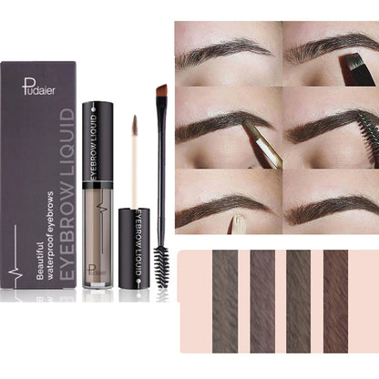 Long Lasting Pigment Black Brown Waterproof with Brush Eye Brow Tint Tattoo Mascara Wunder Eyebrow Enhencers Cosmetics