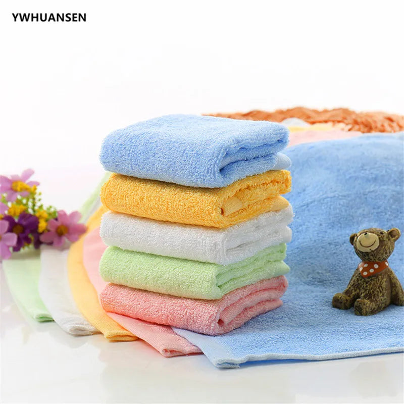 5pcs/lot 25*25cm ULTRA SOFT Baby Bath Washcloths Rayon from Bamboo Towels Perfect Baby Gifts Baby Travel Bathing Kits