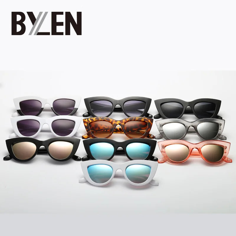 Cat Eye Style Sunglasses Women Brand Designer Sexy Ladies Gradient Lens Triangle Sun Glasses For Female UV400