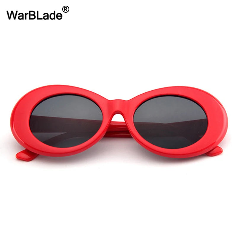 WarBLade Hot Eyewear Retro Vintage Oval Round Sunglasses Men Women Alien Sunglasses Fashion Kurt Cobain Shades